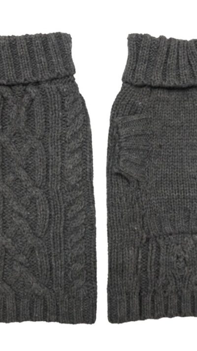 Coco & Pud Cable Dog Sweater - Slate Grey - Image 3